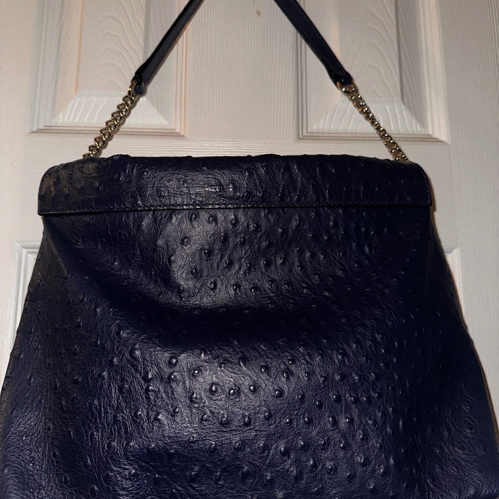 Kate Spade Dark Blue Textured Shoulder Bag - Picture 4 of 11